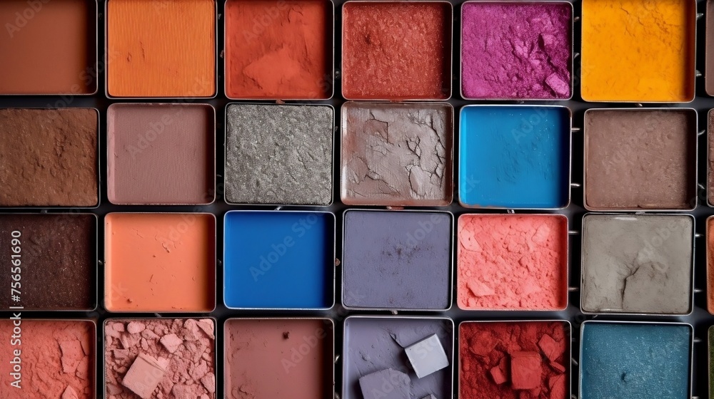 Colorful Makeup Palette with Eyeshadow, Blush, and Bronzer
Colorful Makeup Palette with Eyeshadow, Blush, and Bronzer