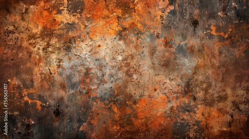 Grunge background, brushed and rusty. Template for your modern designs. © Artlana
