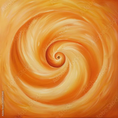 Mesmerizing swirl of warm hues, evoking a sense of motion and warmth photo