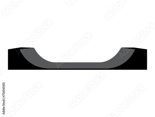 Ramp silhouette vector art