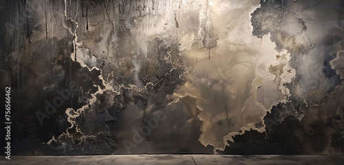 Striking contrasts between light and dark epoxy layers, creating a visually captivating wall