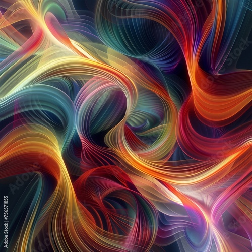 Generate a abstract background with swirling lines and curves reminiscent of easteregg decorations.