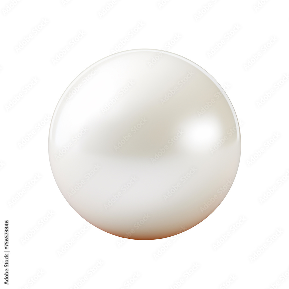 Big white pearl isolated on transparent background Big white pearl isolated on transparent background