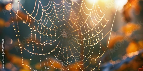 A spiderweb woven from moonlight