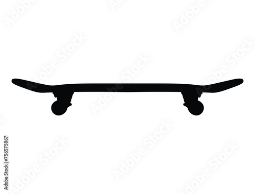 Skateboard silhouette vector art