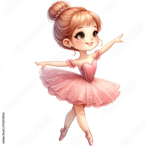Watercolor Ballerina Clipart, Swan Lake Clipart, Ballerina PNG, Swan PNG, Ballerina Clipart, Pink Ballerina Clipart