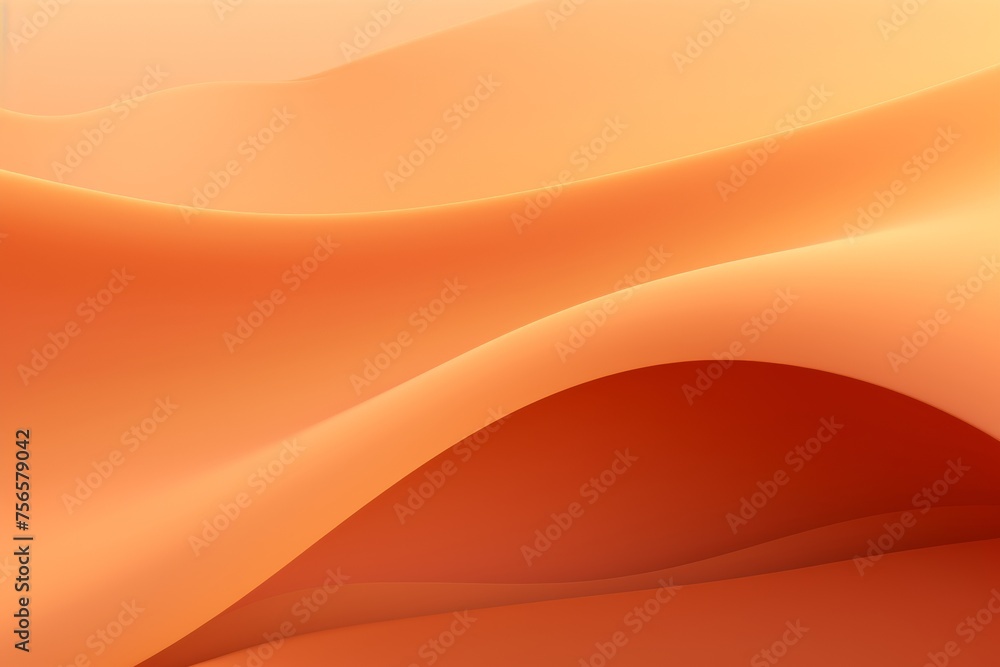 Desert Sand to Rich Brown abstract fluid gradient design, curved wave in motion background for banner, wallpaper, poster, template, flier and cover