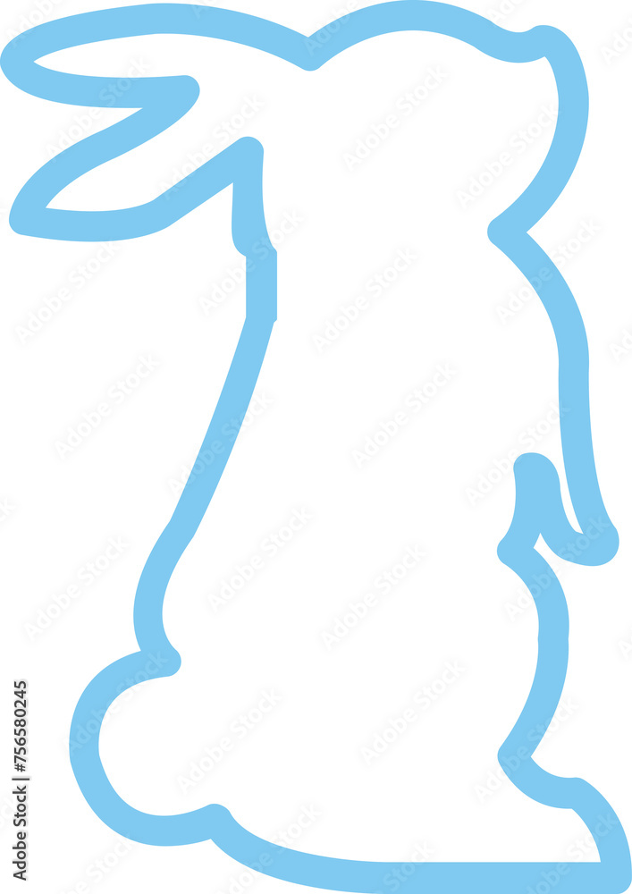 Easter bunny clip art design on plain white transparent isolated background for card, shirt, hoodie, sweatshirt, apparel, tag, mug, icon, poster or badge Easter bunny clip art design on plain white transparent isolated background for card, shirt, hoodie, sweatshirt, apparel, tag, mug, icon, poster or badge