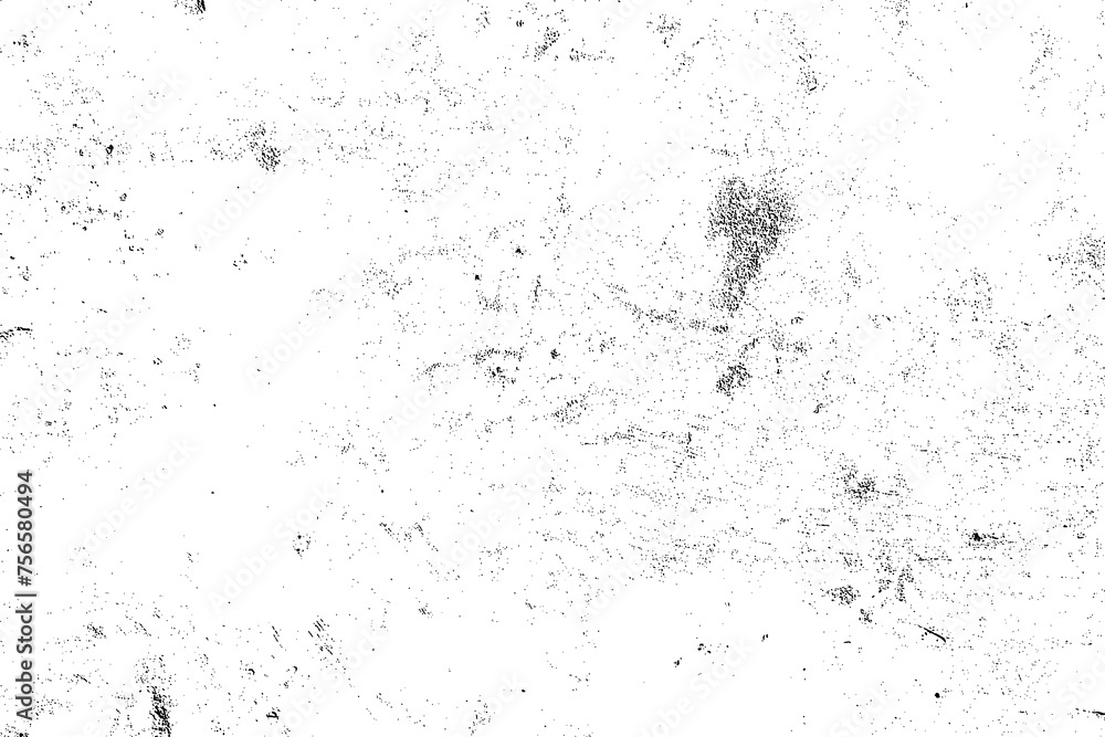 Grain monochrome pattern of the old worn surface design. Distress Overlay Texture Grunge background of black and white.