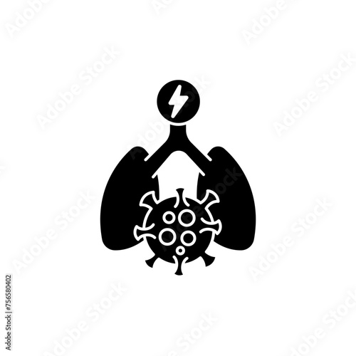 pneumonia concept line icon. Simple element illustration. pneumonia concept outline symbol design.