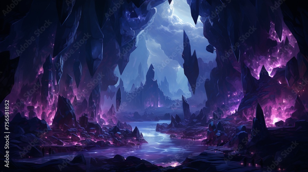 Crystal Caverns of the Deep