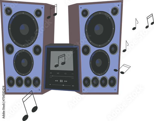 This image showcases a modern music player interface, complete with intuitive controls and a sleek design. The user-friendly layout allows for easy navigation through playlists and settings, ensuring 
