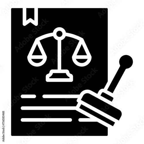 Legal Seal Icon Element For Design