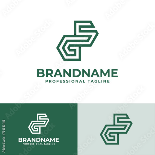 Modern Initials GS Logo, suitable for business with GS or SG initials