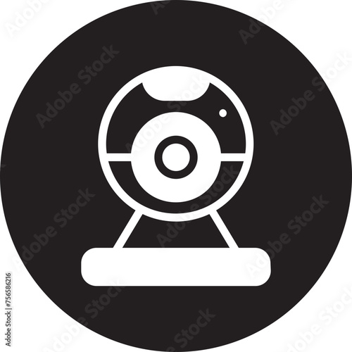 webcam glyph icon