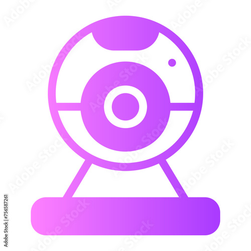 webcam gradient icon
