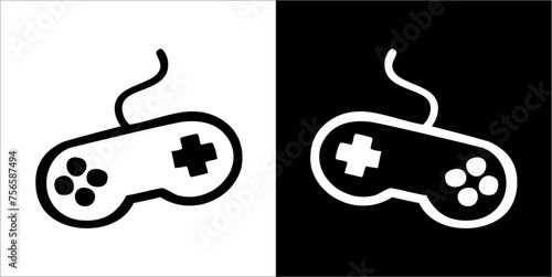 Illustration vector graphics of video game icon