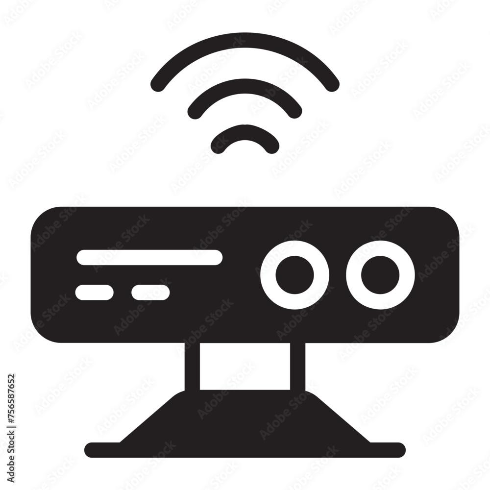 sensor glyph icon sensor glyph icon