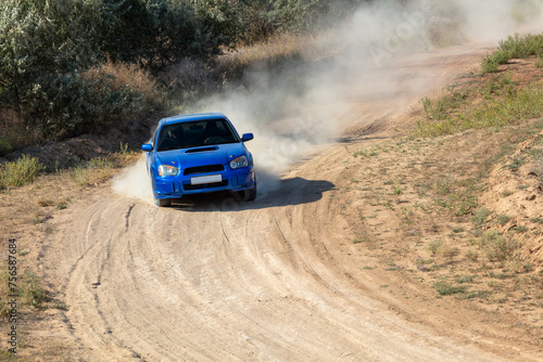 Rally Car in a Turn and a Cloud of Dust 18