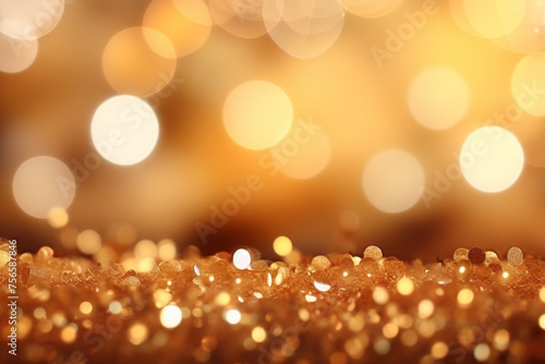 golden christmas lights