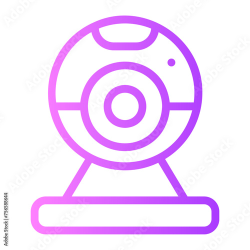 webcam gradient icon