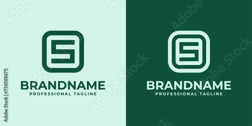 Modern Initials OS Logo, suitable for business with OS or SO initials