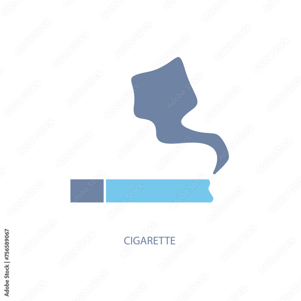 cigarette concept line icon. Simple element illustration. cigarette concept outline symbol design. cigarette concept line icon. Simple element illustration. cigarette concept outline symbol design.