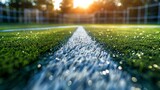 Soccer field lines shine with precision and promise of exciting gameplay