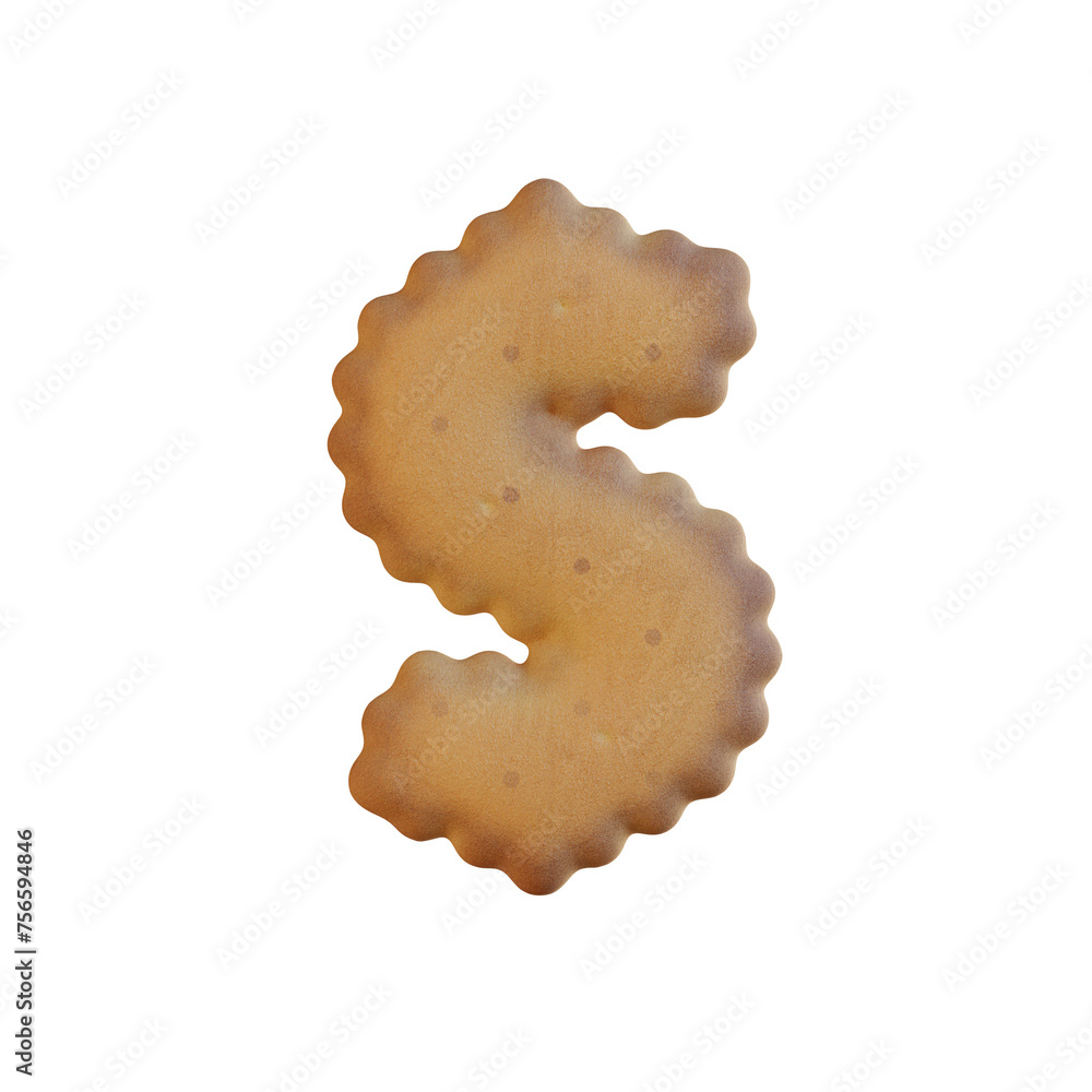 Bisquits & Cookies 3D Alphabet PNG Letters Bisquits & Cookies 3D Alphabet PNG Letters
