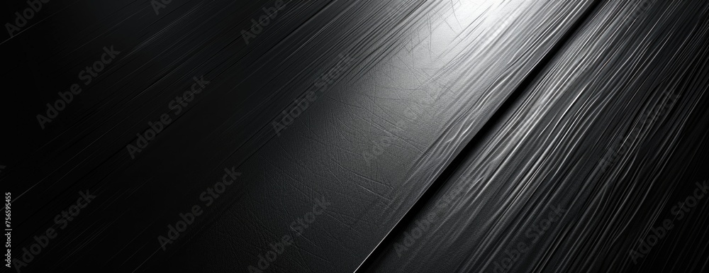Elegant Matte Black Texture: Minimalist Abstract Background - Professional Desktop Wallpaper - obrazy, fototapety, plakaty 