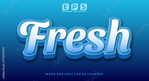FRESH 3d text effect