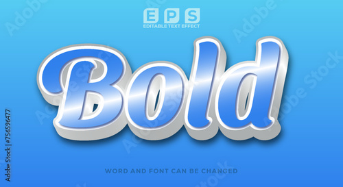 BOLD 3d text effect