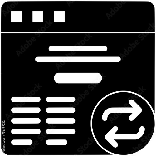 refresh illustration info silhouette secure logo secret icon safety outline safe system rotation reset web reboot information storage folder shape rotation reset for vector graphic background