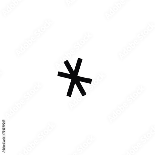 Foto Étoile abstraite noire