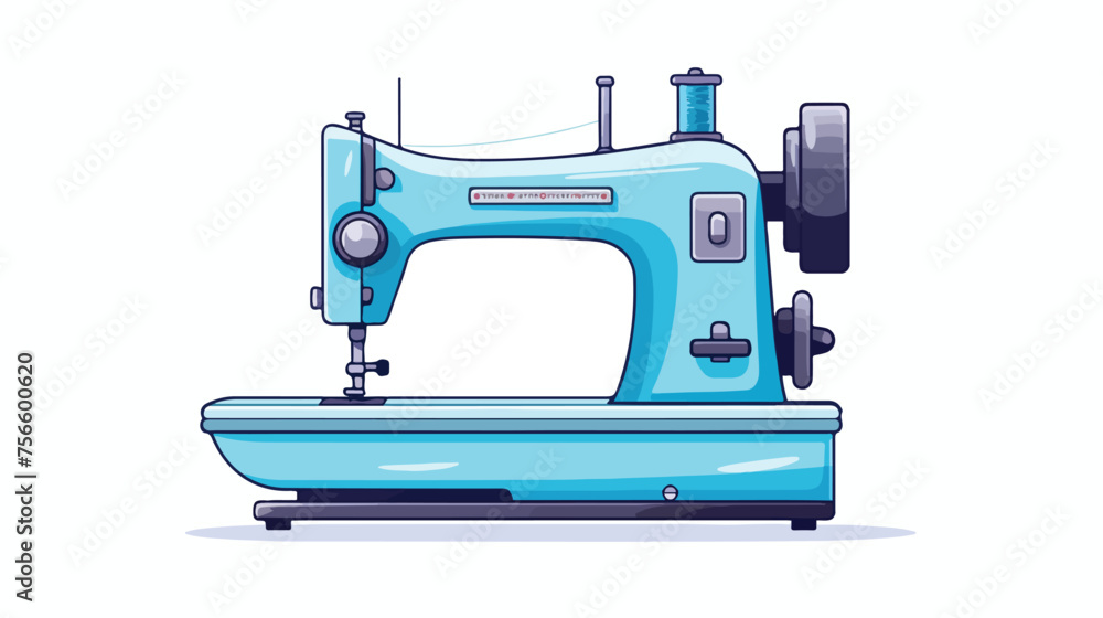 Illustration Sewing Machine Icon flat vector