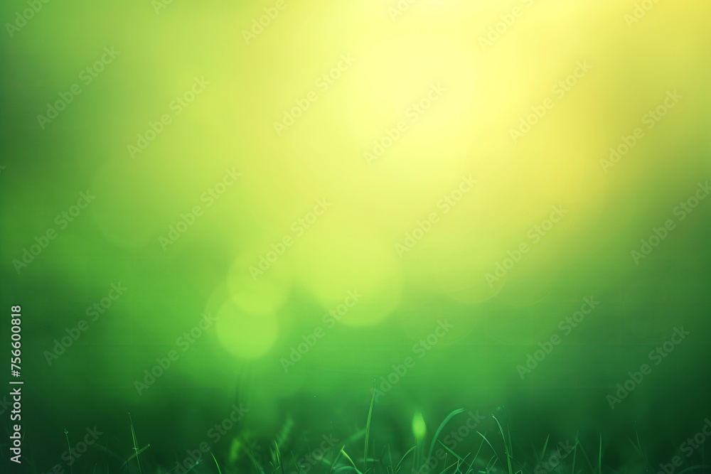 Obraz premium Light green gradient background, minimalistic, simple, flat design, bokeh