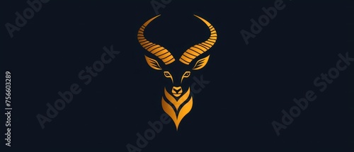 a golden antelope 