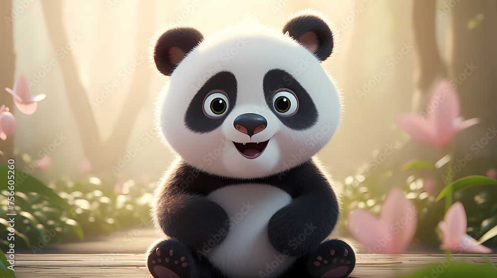 Vibrant panda Vibrant panda