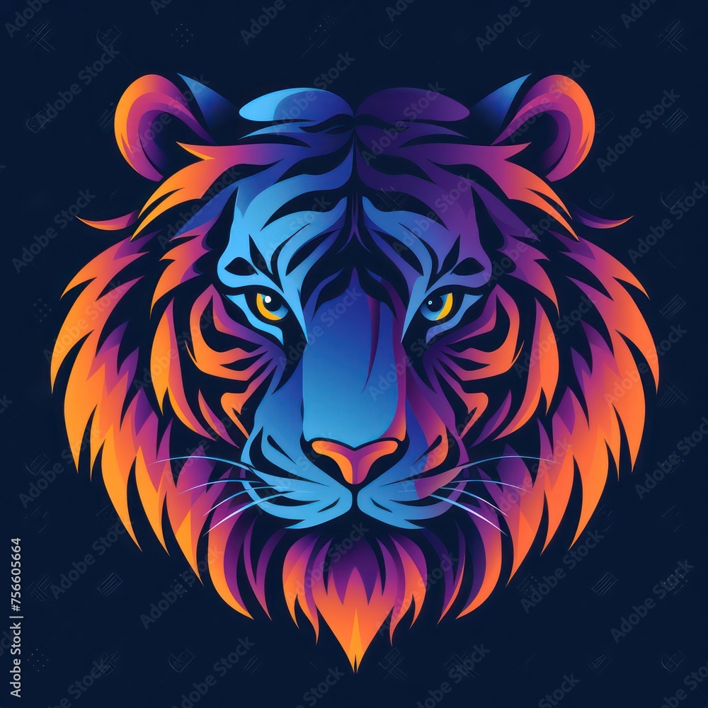 colored tiger