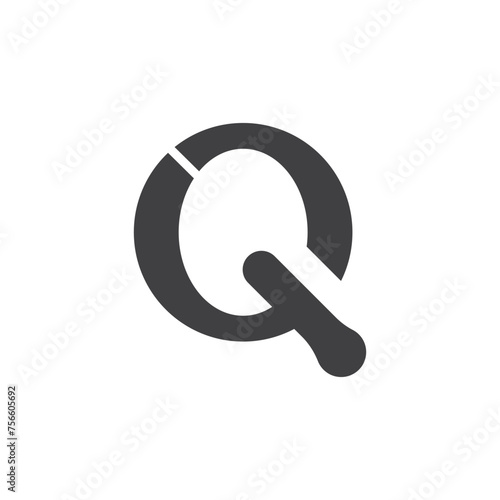 Q Letter Icon And Symbol Template © FINDRIYANI