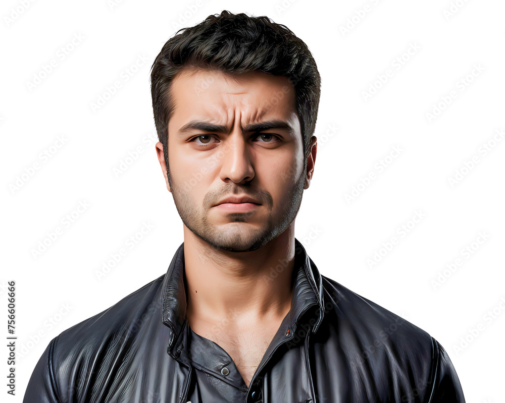 angry arabic man isolated on white/transparent background, cut out angry arabic man isolated on white/transparent background, cut out