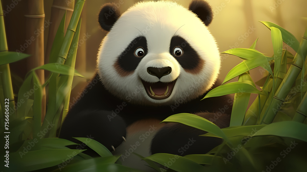 Vibrant panda Vibrant panda