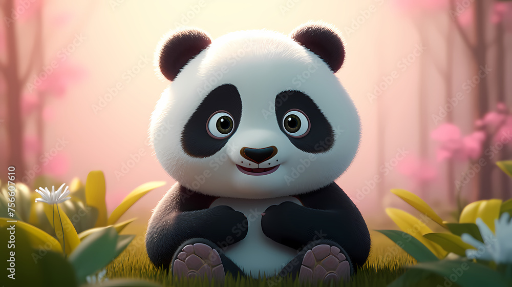 Vibrant panda Vibrant panda