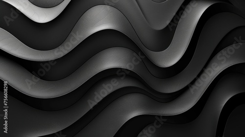 Glossy Black Surface: Perfect UI Background - Minimalist Abstract Desktop Wallpaper