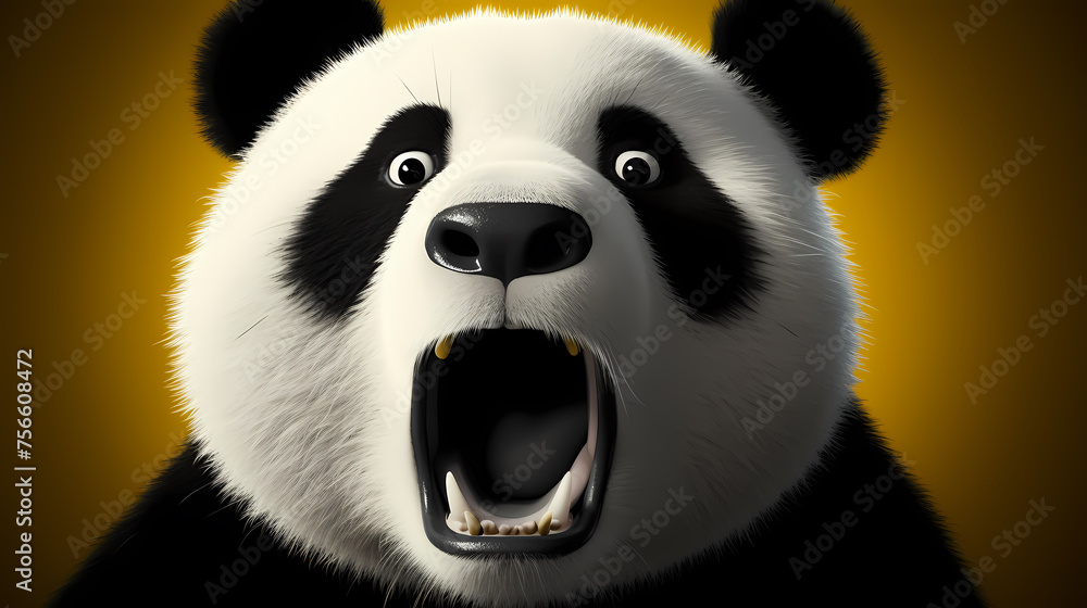 Vibrant panda Vibrant panda