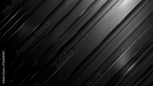 Dynamic Diagonal Lines on Deep Black: Modern Abstract Vector Background - Premium Desktop Wallpaper