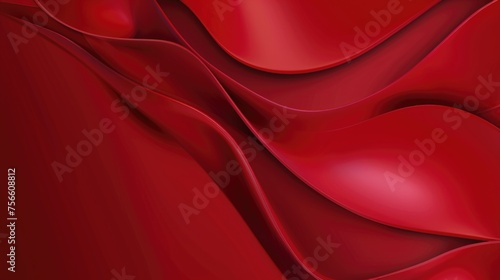 Sophisticated Red Swooshes: Elegant Product Display Background with Sweeping Curves - Desktop Wallpaper