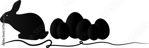 rabbit and egg easter