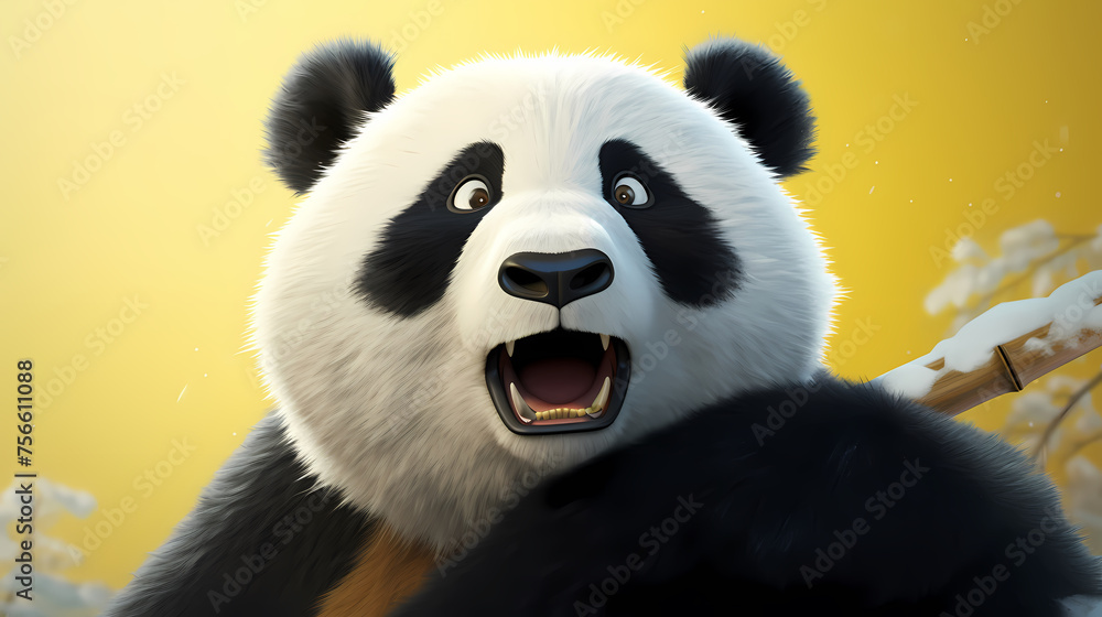 Vibrant panda Vibrant panda