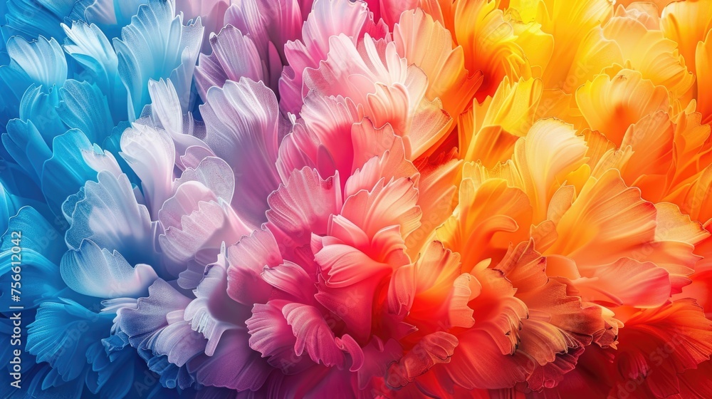 Obraz premium Vibrant Color Fusion Abstract Background - Desktop Wallpaper